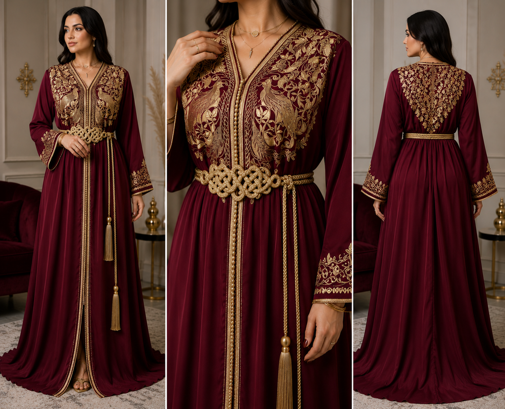 Caftan Impérial Paon