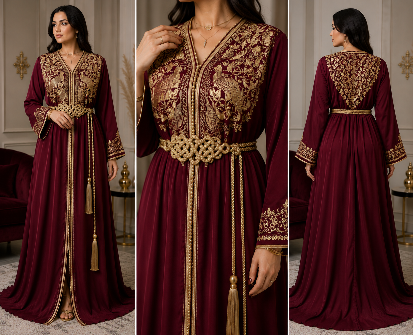 Caftan Impérial Paon