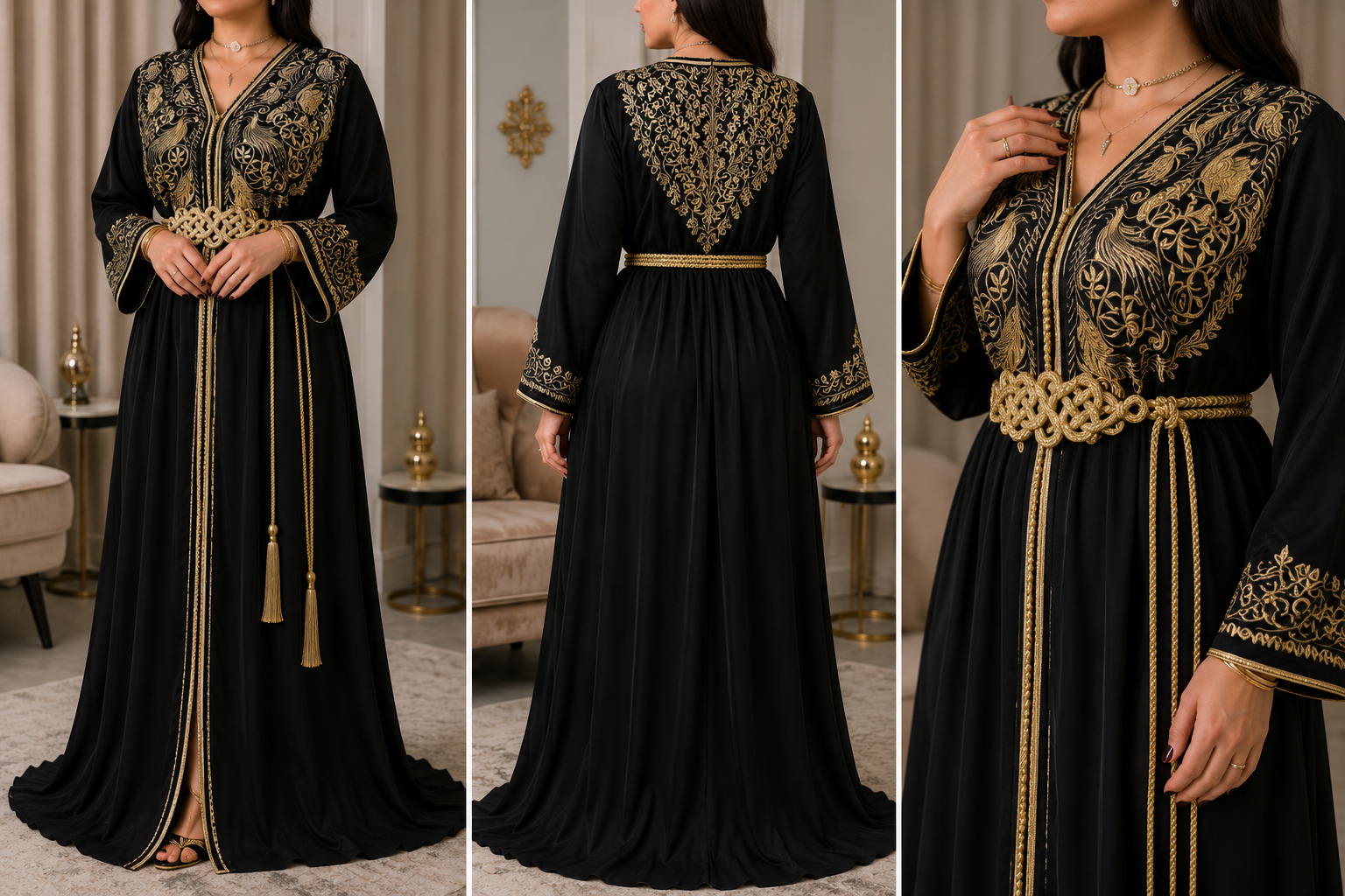 Caftan Impérial Paon