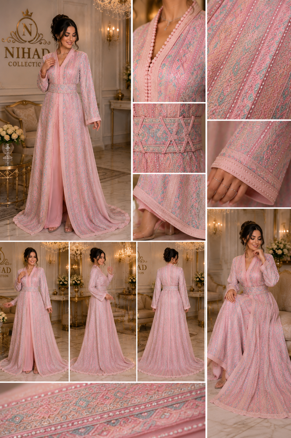 Le Caftan Palais de Rosée | NIHAD COLLECTION