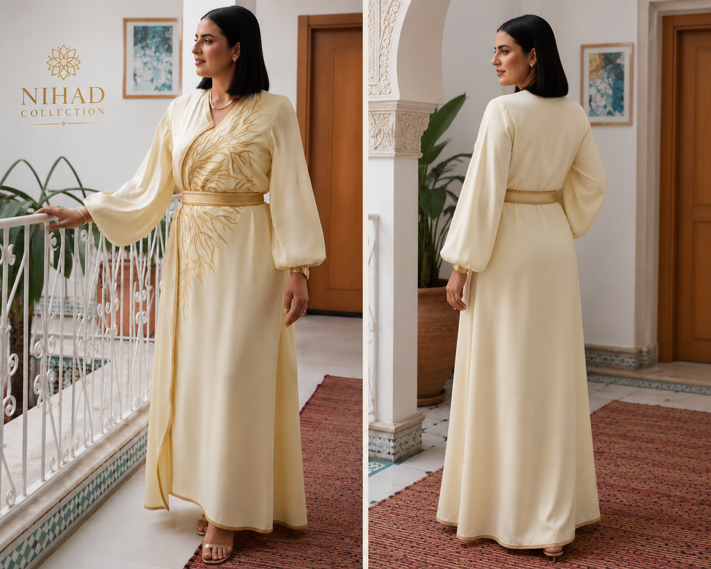 Caftan Racines d'Or en 6 couleurs