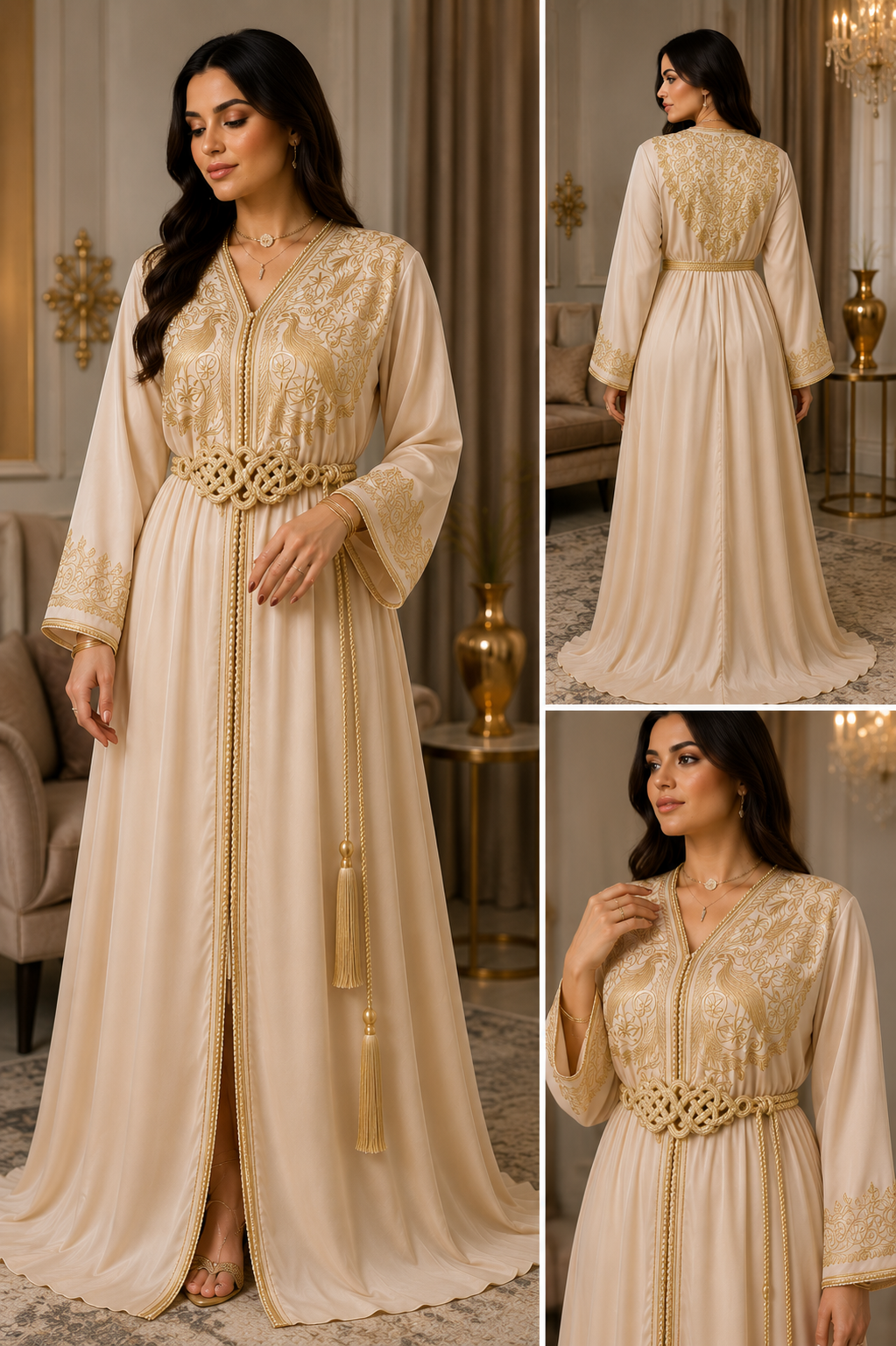 Caftan Impérial Paon