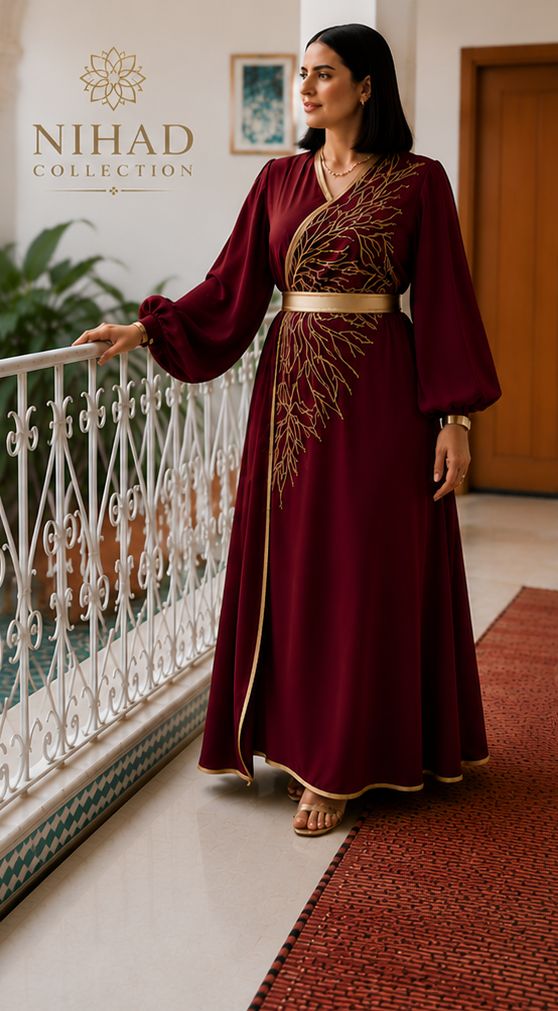 Caftan Racines d'Or en 6 couleurs